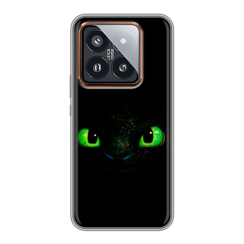 Силиконовый чехол на Xiaomi 14 Pro с принтом Как приручить дракона Силиконовый чехол на Xiaomi 14 Pro с принтом Как приручить дракона