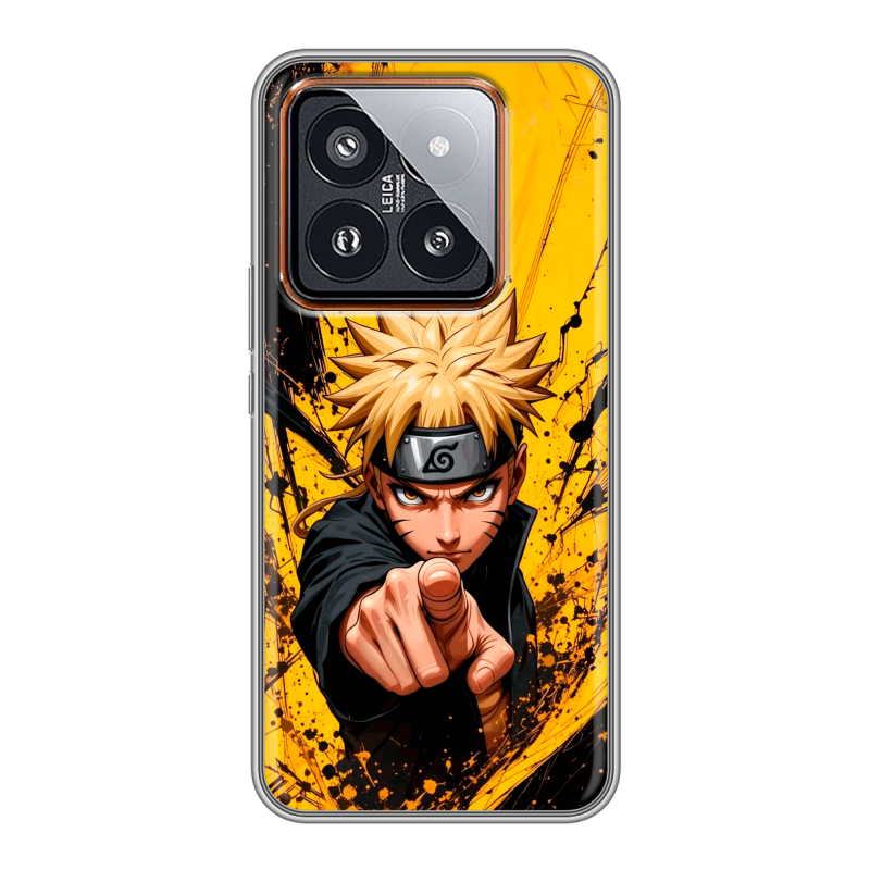 Силиконовый чехол на Xiaomi 14 Pro с принтом Naruto Наруто Силиконовый чехол на Xiaomi 14 Pro с принтом Naruto Наруто