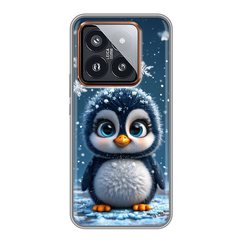 Силиконовый чехол на Xiaomi 14 Pro с принтом Новый год Силиконовый чехол на Xiaomi 14 Pro с принтом Новый год