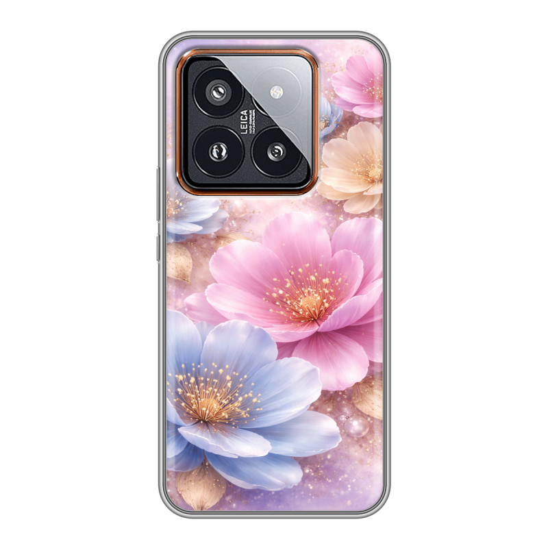 Силиконовый чехол на Xiaomi 14 Pro с принтом женский Силиконовый чехол на Xiaomi 14 Pro с принтом женский