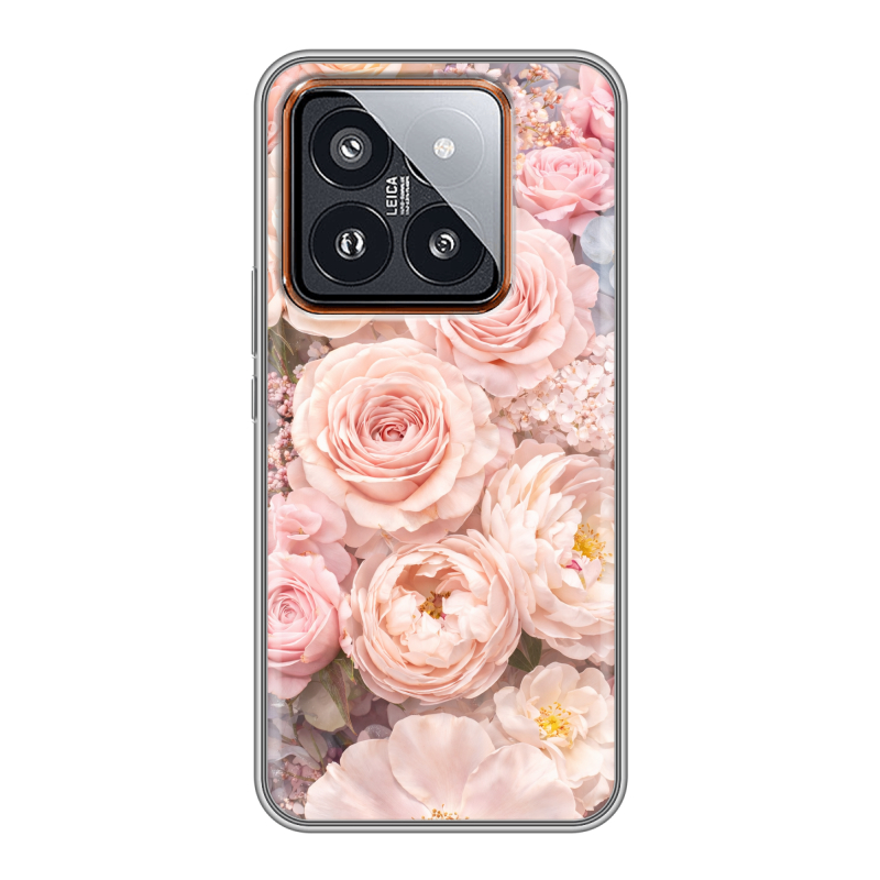 Силиконовый чехол на Xiaomi 14 Pro с принтом женский Силиконовый чехол на Xiaomi 14 Pro с принтом женский