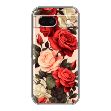 Силиконовый чехол на Google Pixel 8a с принтом Розы Силиконовый чехол на Google Pixel 8a с принтом Розы