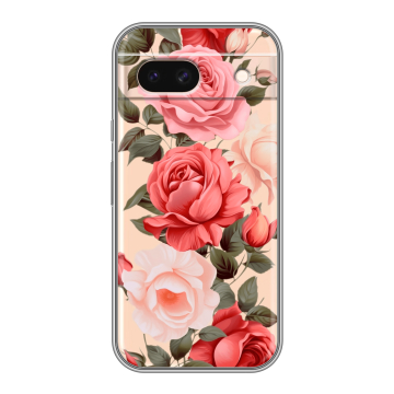 Силиконовый чехол на Google Pixel 8a с принтом Розы Силиконовый чехол на Google Pixel 8a с принтом Розы