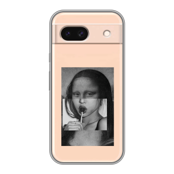 Силиконовый чехол на Google Pixel 8a с принтом Мона Лиза Силиконовый чехол на Google Pixel 8a с принтом Мона Лиза