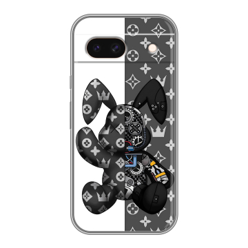 Силиконовый чехол на Google Pixel 8a с принтом Луи робот Силиконовый чехол на Google Pixel 8a с принтом Луи робот