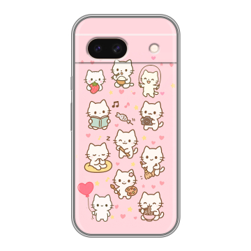 Силиконовый чехол на Google Pixel 8a с принтом Hello Kitty Хелоу Кити Силиконовый чехол на Google Pixel 8a с принтом Hello Kitty Хелоу Кити
