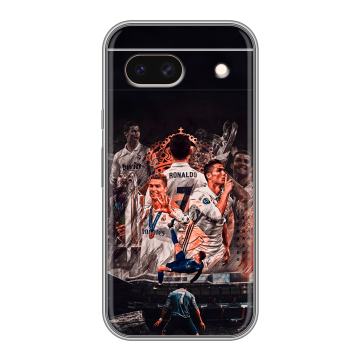 Силиконовый чехол на Google Pixel 8a с принтом Реал Роналдо Real Ronaldo Силиконовый чехол на Google Pixel 8a с принтом Реал Роналдо Real Ronaldo