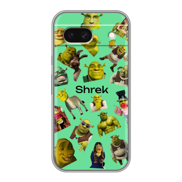 Силиконовый чехол на Google Pixel 8a с принтом Шрек Shrek Силиконовый чехол на Google Pixel 8a с принтом Шрек Shrek