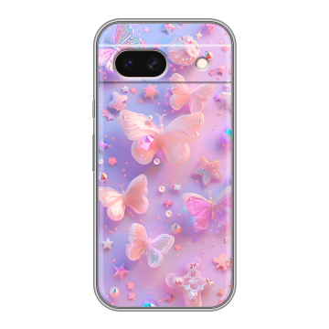 Силиконовый чехол на Google Pixel 8a с принтом Бабочки Силиконовый чехол на Google Pixel 8a с принтом Бабочки