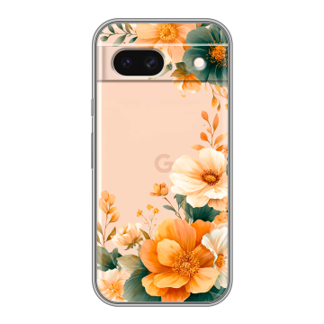 Силиконовый чехол на Google Pixel 8a с принтом Цветы принт Силиконовый чехол на Google Pixel 8a с принтом Цветы принт