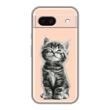 Силиконовый чехол на Google Pixel 8a с принтом Котенок Силиконовый чехол на Google Pixel 8a с принтом Котенок