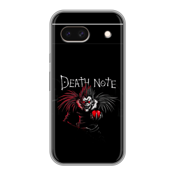 Силиконовый чехол на Google Pixel 8a с принтом Death note Тетрадь смерти Силиконовый чехол на Google Pixel 8a с принтом Death note Тетрадь смерти