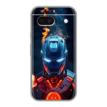 Силиконовый чехол на Google Pixel 8a с принтом IronMan Железный человек Силиконовый чехол на Google Pixel 8a с принтом IronMan Железный человек