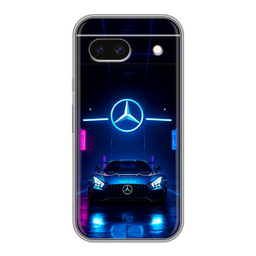 Силиконовый чехол на Google Pixel 8a с принтом Mercedes Мерседес Силиконовый чехол на Google Pixel 8a с принтом Mercedes Мерседес