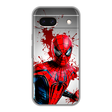 Силиконовый чехол на Google Pixel 8a с принтом Spiderman Человек паук Силиконовый чехол на Google Pixel 8a с принтом Spiderman Человек паук