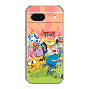 Силиконовый чехол на Google Pixel 8a с принтом Adventure time Время приключений Силиконовый чехол на Google Pixel 8a с принтом Adventure time Время приключений
