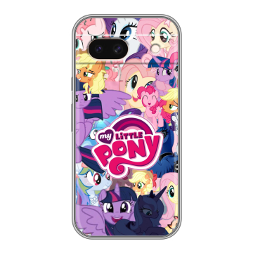 Силиконовый чехол на Google Pixel 8a с принтом My little pony Дружба чудо Силиконовый чехол на Google Pixel 8a с принтом My little pony Дружба чудо