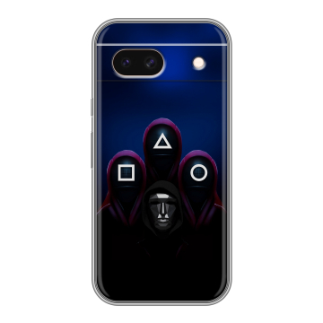 Силиконовый чехол на Google Pixel 8a с принтом Игра Кальмара Силиконовый чехол на Google Pixel 8a с принтом Игра Кальмара