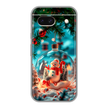 Силиконовый чехол на Google Pixel 8a с принтом Новый год Силиконовый чехол на Google Pixel 8a с принтом Новый год