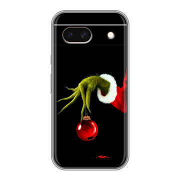 Силиконовый чехол на Google Pixel 8a с принтом Новый год Гринч Силиконовый чехол на Google Pixel 8a с принтом Новый год Гринч