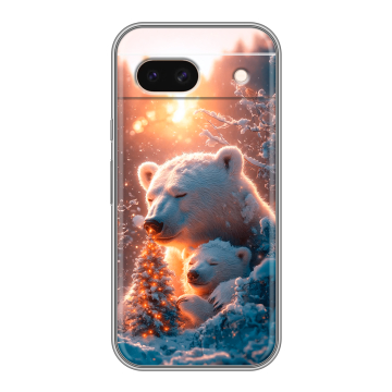 Силиконовый чехол на Google Pixel 8a с принтом Новый год Силиконовый чехол на Google Pixel 8a с принтом Новый год