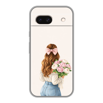Силиконовый чехол на Google Pixel 8a с принтом женский Силиконовый чехол на Google Pixel 8a с принтом женский