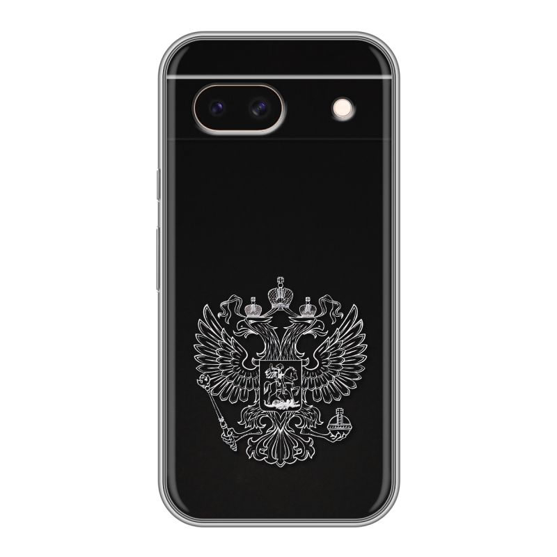 Силиконовый чехол на Google Pixel 8a с принтом Герб России Силиконовый чехол на Google Pixel 8a с принтом Герб России