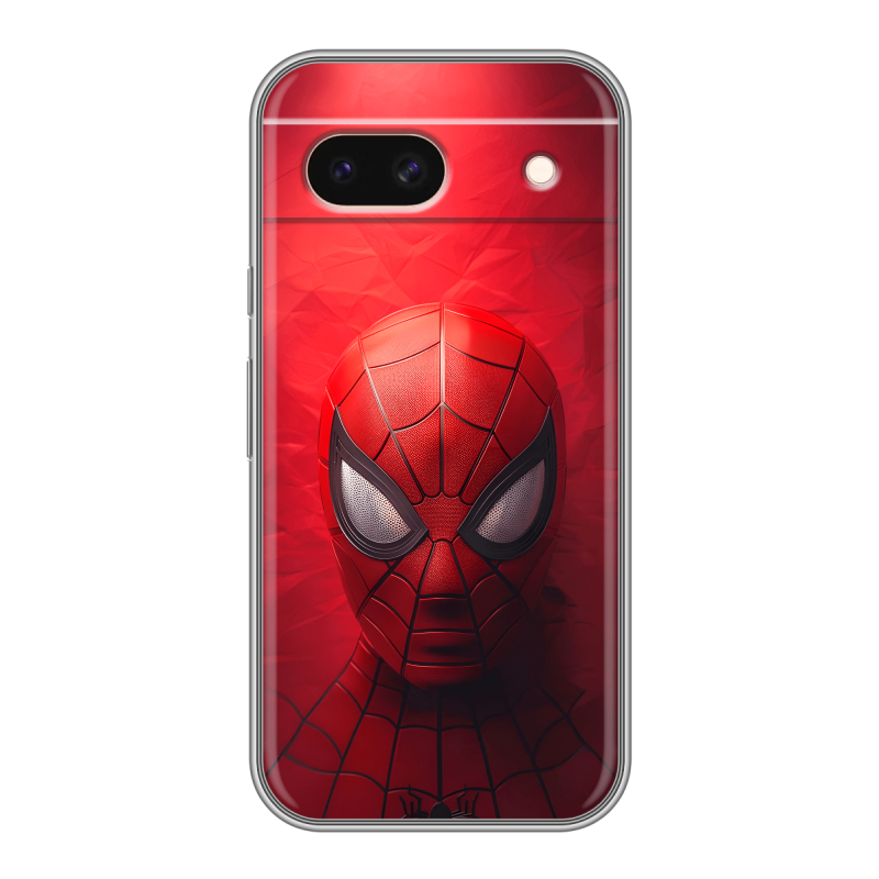 Силиконовый чехол на Google Pixel 8a с принтом Spiderman Человек паук Силиконовый чехол на Google Pixel 8a с принтом Spiderman Человек паук