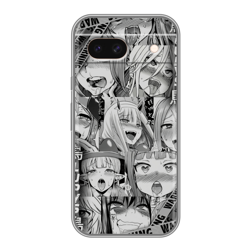 Силиконовый чехол на Google Pixel 8a с принтом Ahegao Ахегао Аниме Силиконовый чехол на Google Pixel 8a с принтом Ahegao Ахегао Аниме