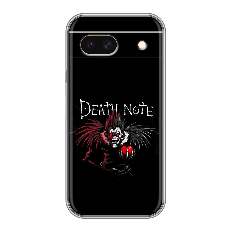 Силиконовый чехол на Google Pixel 8a с принтом Death note Тетрадь смерти Силиконовый чехол на Google Pixel 8a с принтом Death note Тетрадь смерти