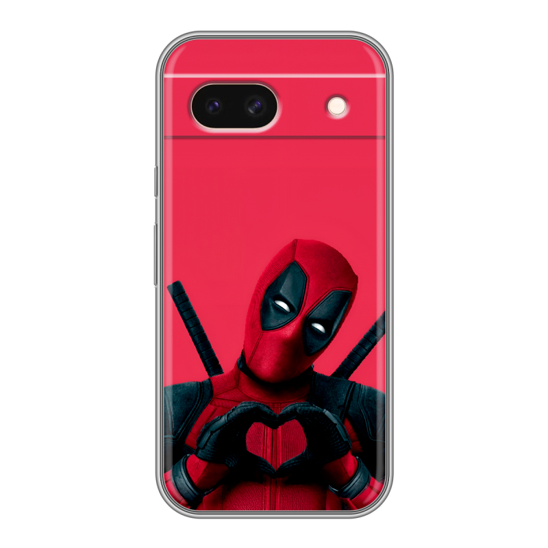 Силиконовый чехол на Google Pixel 8a с принтом Дедпул Deadpool Силиконовый чехол на Google Pixel 8a с принтом Дедпул Deadpool