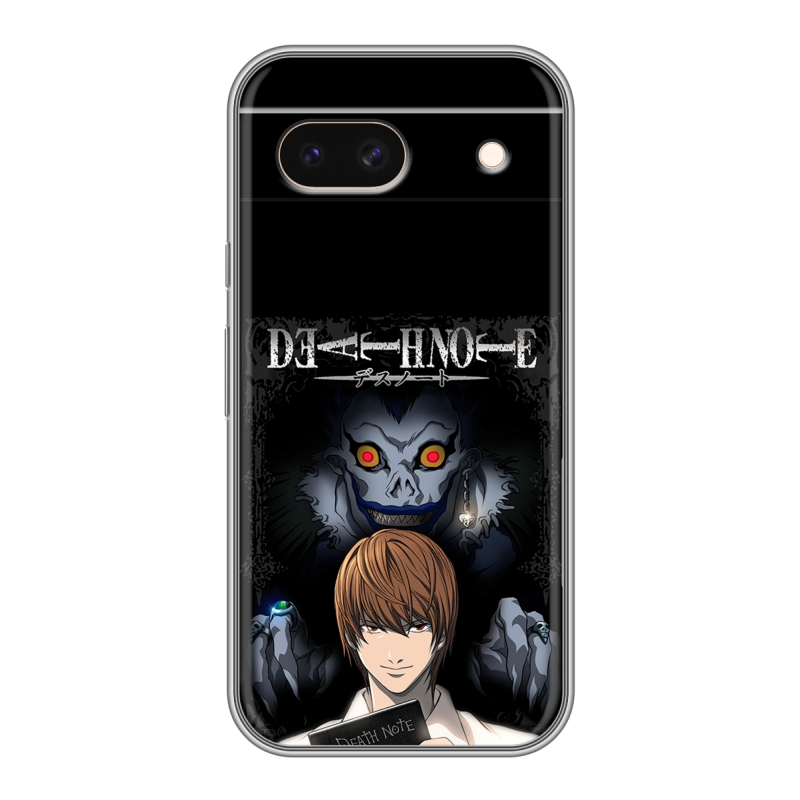 Силиконовый чехол на Google Pixel 8a с принтом Death note Тетрадь смерти Силиконовый чехол на Google Pixel 8a с принтом Death note Тетрадь смерти