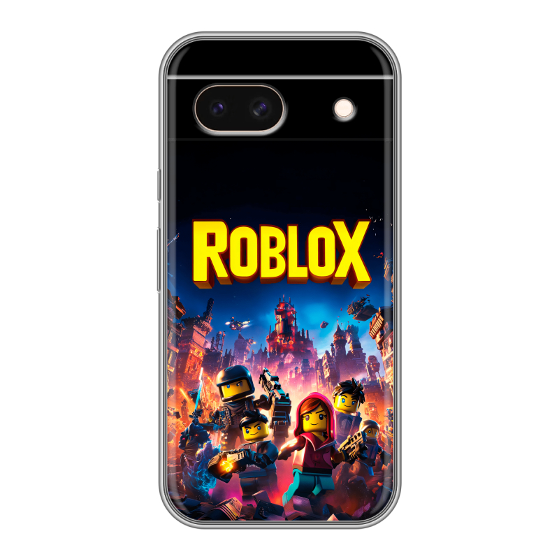 Силиконовый чехол на Google Pixel 8a с принтом Roblox Роблокс Силиконовый чехол на Google Pixel 8a с принтом Roblox Роблокс