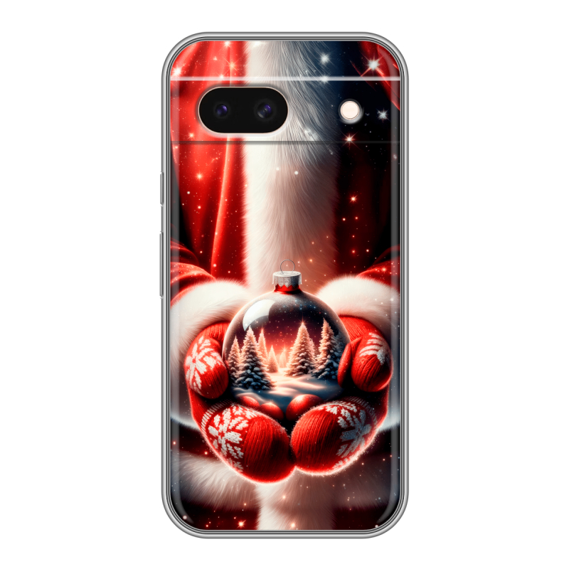 Силиконовый чехол на Google Pixel 8a с принтом Новый год Силиконовый чехол на Google Pixel 8a с принтом Новый год
