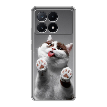 Силиконовый чехол на Xiaomi Poco X6 Pro 5G с принтом Коты Силиконовый чехол на Xiaomi Poco X6 Pro 5G с принтом Коты