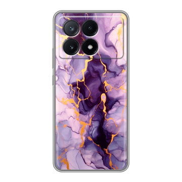 Силиконовый чехол на Xiaomi Poco X6 Pro 5G с принтом Мрамор