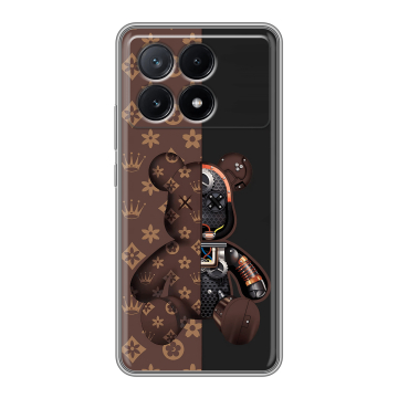 Силиконовый чехол на Xiaomi Poco X6 Pro 5G с принтом Луи робот
