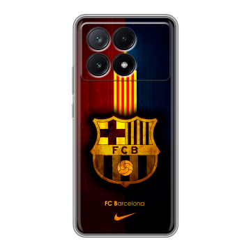 Силиконовый чехол на Xiaomi Poco X6 Pro 5G с принтом Барселона Barcelona