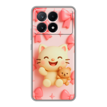 Силиконовый чехол на Xiaomi Poco X6 Pro 5G с принтом для девочек Силиконовый чехол на Xiaomi Poco X6 Pro 5G с принтом для девочек