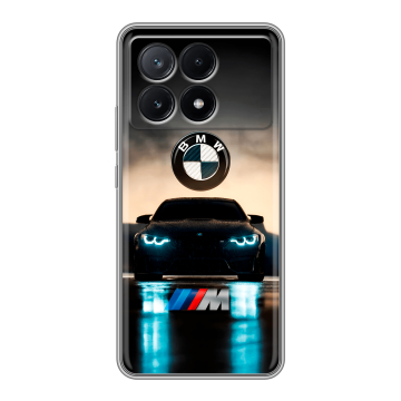 Силиконовый чехол на Xiaomi Poco X6 Pro 5G с принтом БМВ BMW