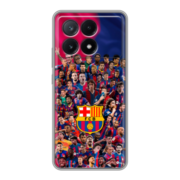 Силиконовый чехол на Xiaomi Poco X6 Pro 5G с принтом Барселона Barcelona