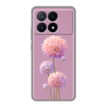 Силиконовый чехол на Xiaomi Poco X6 Pro 5G с принтом Цветы Силиконовый чехол на Xiaomi Poco X6 Pro 5G с принтом Цветы