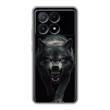 Силиконовый чехол на Xiaomi Poco X6 Pro 5G с принтом Волк