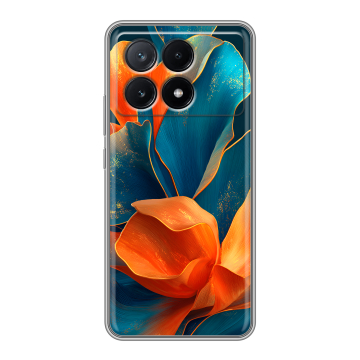 Силиконовый чехол на Xiaomi Poco X6 Pro 5G с принтом Цветы Силиконовый чехол на Xiaomi Poco X6 Pro 5G с принтом Цветы