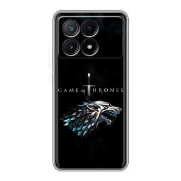 Силиконовый чехол на Xiaomi Poco X6 Pro 5G с принтом Игра Престолов Game Thrones