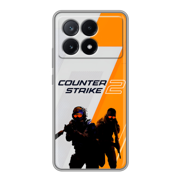 Силиконовый чехол на Xiaomi Poco X6 Pro 5G с принтом Counter Strike