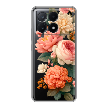 Силиконовый чехол на Xiaomi Poco X6 Pro 5G с принтом цветы Силиконовый чехол на Xiaomi Poco X6 Pro 5G с принтом цветы