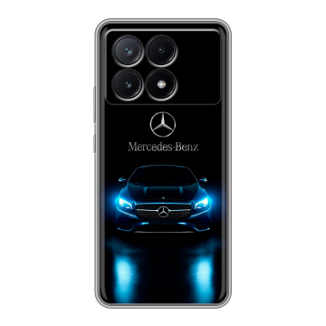 Силиконовый чехол на Xiaomi Poco X6 Pro 5G с принтом Mercedes Мерседес