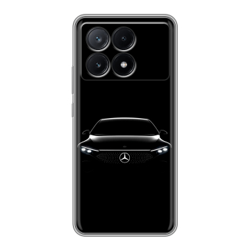 Силиконовый чехол на Xiaomi Poco X6 Pro 5G с принтом Mercedes Мерседес