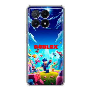 Силиконовый чехол на Xiaomi Poco X6 Pro 5G с принтом Roblox Роблокс Силиконовый чехол на Xiaomi Poco X6 Pro 5G с принтом Roblox Роблокс